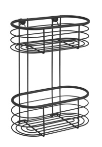 Raft pentru baie negru din metal Trestina Two Wenko