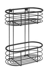 Raft pentru baie negru din metal Trestina Two Wenko
