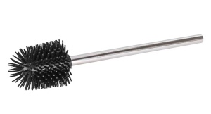 Rezerva pentru toaleta perie neagra din metal Stainless Wenko