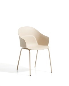 Scaun dining bej din plastic Sanile Kave Home