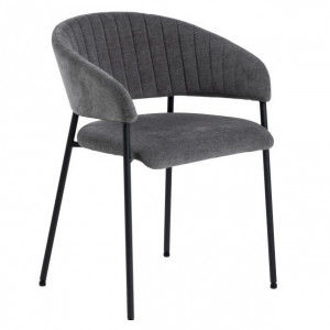 Scaun dining din textil gri Ann Quiet Object