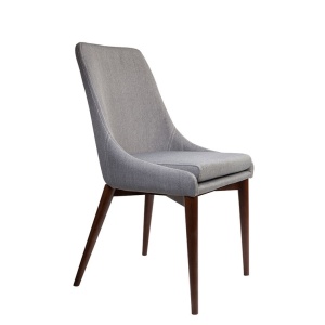 Scaun dining din textil gri Juju Dutchbone