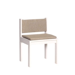 Scaun dining exterior bej deschis din metal Haus Hubsch