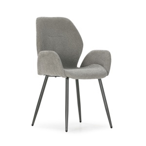 Scaun dining gri din textil Ansu The Home Collection
