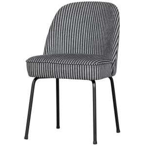 Scaun dining gri/negru din textil Vogue Woood