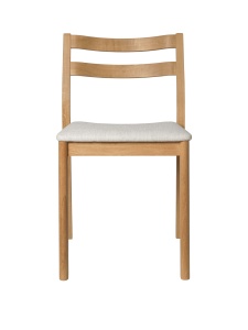 Scaun dining maro deschis/alb antic din textil Boda Ferm Living