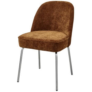 Scaun dining maro deschis/argintiu din textil Vogue Chenille Woood