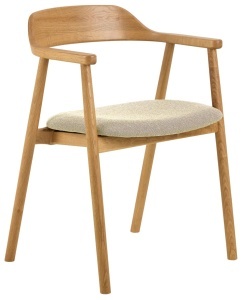 Scaun dining maro deschis din textil Nixon Actona Company
