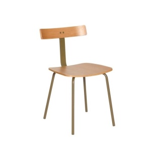 Scaun dining maro/verde din metal Hock Hubsch