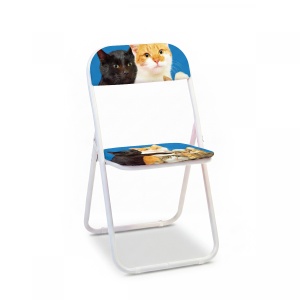 Scaun dining pliabil multicolor din metal Polycats Seletti
