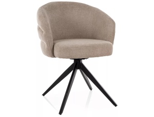 Scaun dining rotativ bej din textil Ores The Home Collection