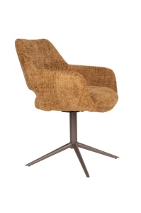 Scaun dining rotativ maro din textil Merel Three Quiet Object