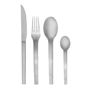 Set 16 tacamuri gri din metal Mano Hubsch