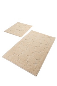 Set 2 covorase de baie crem din bumbac Parma The Home Collection
