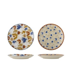 Set 2 farfurii intinse multicolore din ceramica 20 cm Anniversary Bloomingville