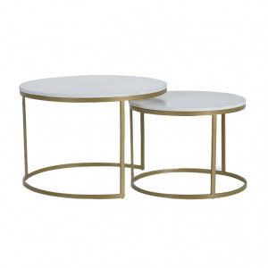 Set 2 mese de cafea din marmura Orien Giner y Colomer