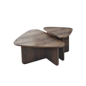 Set 2 mese de cafea maro Ballare The Home Collection