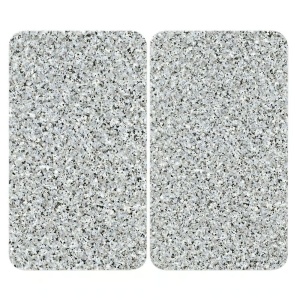 Set 2 placi protectie plita multicolore din sticla 30x52 cm Granite Wenko