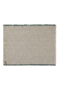 Set 2 protectii de masa din bumbac crem/verde 38x50 cm Handloom Lorena Canals