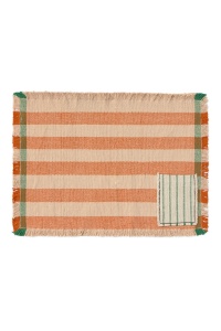 Set 2 protectii de masa din bumbac maro teracota 38x54 cm Handloom Lorena Canals