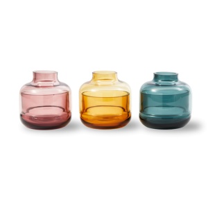 Set 3 suporturi lumanare multicolore din sticla 9 cm Formy Pols Potten