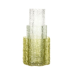 Set 3 vaze transparente din sticla Triple Hubsch