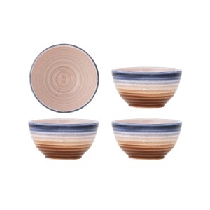 Set 4 boluri multicolore din ceramica 110 ml Tatum Bloomingville