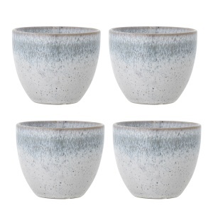 Set 4 cesti albastre din ceramica 195 ml Paula Bloomingville