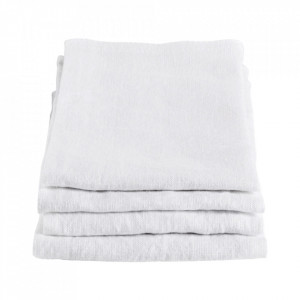Set 4 prosoape de bucatarie albe din in si bumbac 45x45 cm Soft Collection Bolia