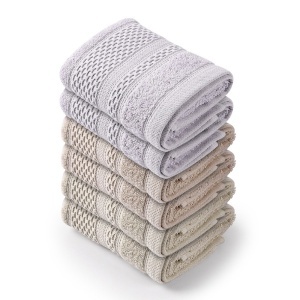 Set 6 prosoape multicolore din bumbac 30x50 cm Piramit 4 The Home Collection