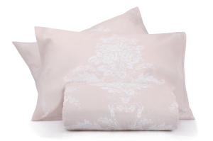 Set cuvertura bej nurca/alb din fibre Kralice Double The Home Collection