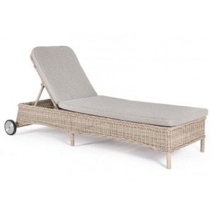 Sezlong gri/maro din fibre sintetice Jupiter Bizzotto