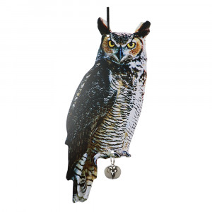 Sperietoare pentru pasari multicolora din metal Owl Esschert Design