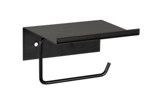 Suport hartie igienica neagra din metal Desulo Wenko