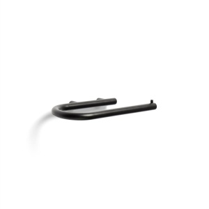 Suport hartie igienica negru din metal Toallero Kave Home