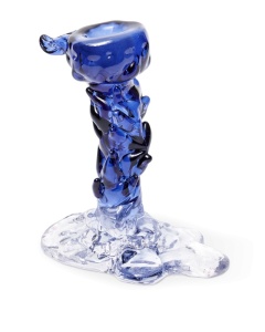 Suport lumanare albastru din metal 14 cm Drip Pols Potten