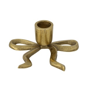 Suport lumanare auriu din metal 4 cm Nanda Bloomingville