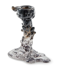 Suport lumanare negru din metal 14 cm Drip Pols Potten