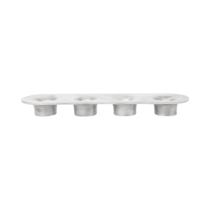 Suport lumanari argintiu din metal 3 cm Soothe Ferm Living