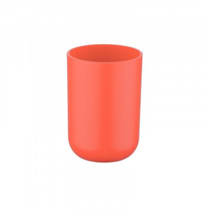 Suport pentru periuta de dinti rosu corai din elastomer termoplastic 7x10 cm Brasil Wenko