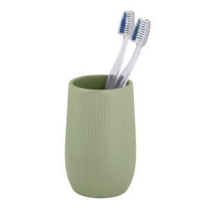 Suport pentru periute dinti verde din ceramica 8x12 cm Fablo Wenko