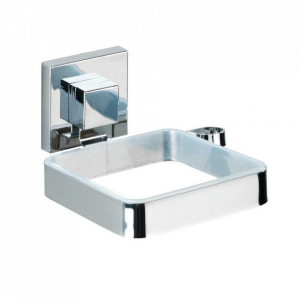 Suport pentru uscator par argintiu din metal Quadro Wenko