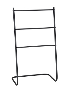 Suport prosop negru din metal 46 cm Aracena Wenko