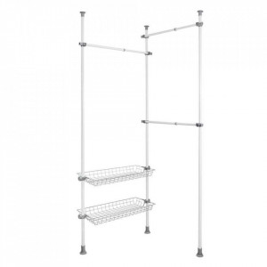 Suport umerase alb/gri din metal 300 cm Herkules Duo Wenko