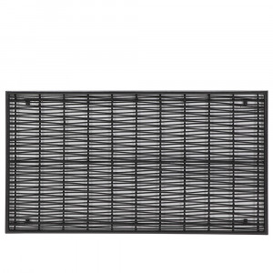 Tablie pat neagra din lemn 160 cm Catania Thai Natura