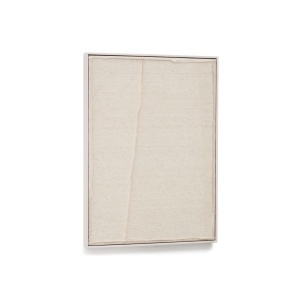 Tablou bej din fibre naturale 52x72 cm Maha Kave Home