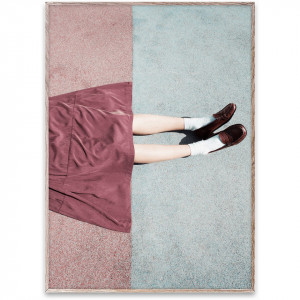 Tablou multicolor cu rama din lemn Playground 01 Paper Collective