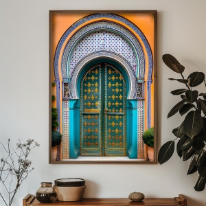 Tablou multicolor din lemn 35x47 cm GE121-L The Home Collection