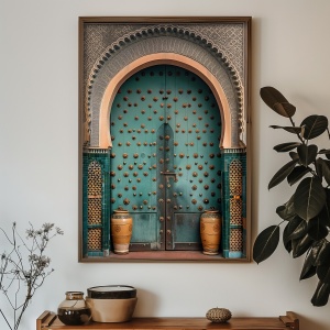 Tablou multicolor din lemn 35x47 cm GE128-L The Home Collection