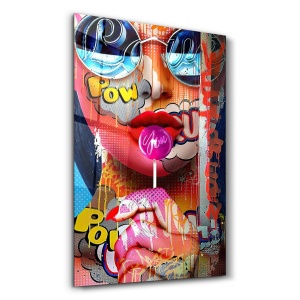 Tablou multicolor din sticla 46x72 cm CAM-3089 The Home Collection